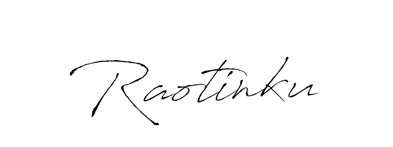 How to make Raotinku name signature. Use Antro_Vectra style for creating short signs online. This is the latest handwritten sign. Raotinku signature style 6 images and pictures png