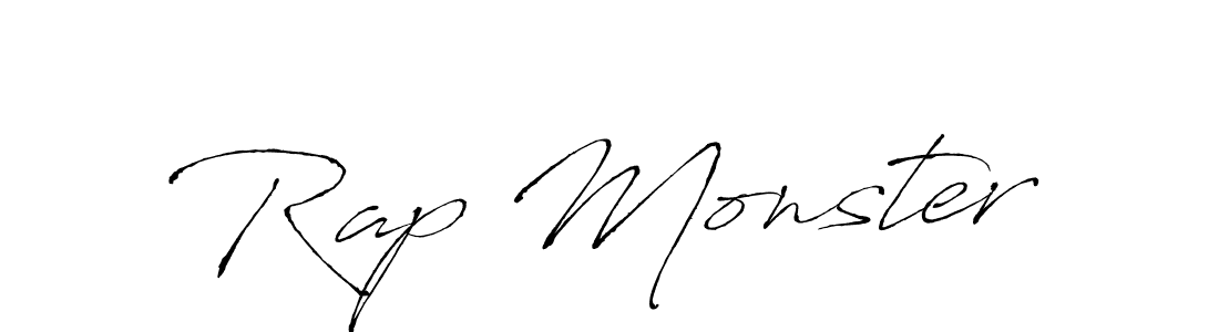 How to make Rap Monster signature? Antro_Vectra is a professional autograph style. Create handwritten signature for Rap Monster name. Rap Monster signature style 6 images and pictures png