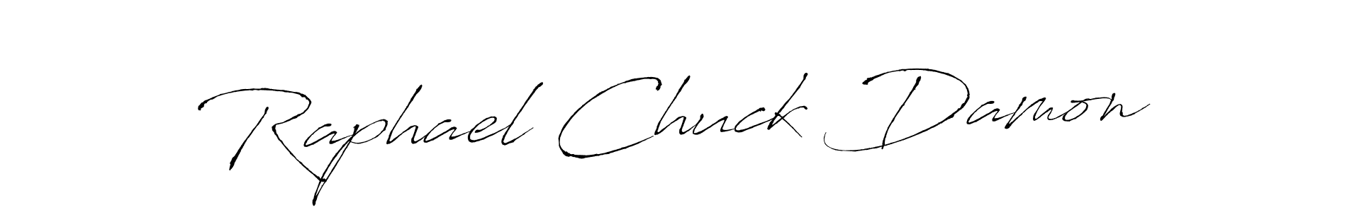 It looks lik you need a new signature style for name Raphael Chuck Damon. Design unique handwritten (Antro_Vectra) signature with our free signature maker in just a few clicks. Raphael Chuck Damon signature style 6 images and pictures png