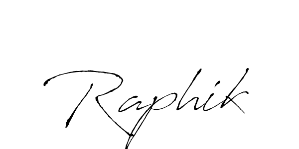 Make a beautiful signature design for name Raphik. With this signature (Antro_Vectra) style, you can create a handwritten signature for free. Raphik signature style 6 images and pictures png