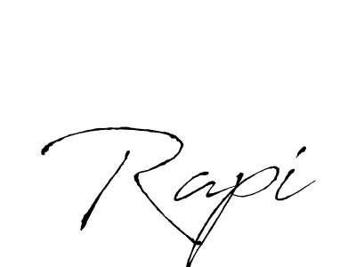 How to make Rapi name signature. Use Antro_Vectra style for creating short signs online. This is the latest handwritten sign. Rapi signature style 6 images and pictures png