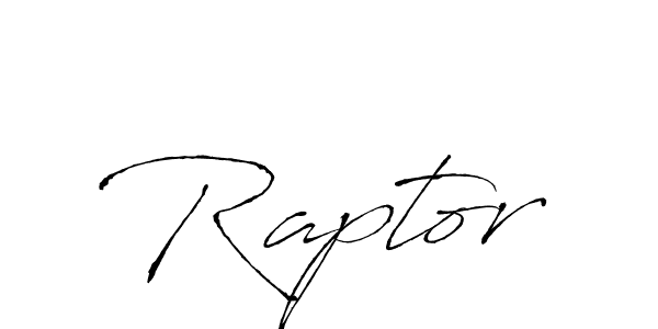 Raptor stylish signature style. Best Handwritten Sign (Antro_Vectra) for my name. Handwritten Signature Collection Ideas for my name Raptor. Raptor signature style 6 images and pictures png