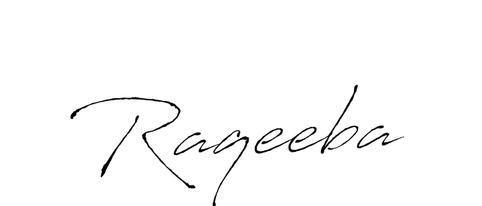 How to make Raqeeba signature? Antro_Vectra is a professional autograph style. Create handwritten signature for Raqeeba name. Raqeeba signature style 6 images and pictures png