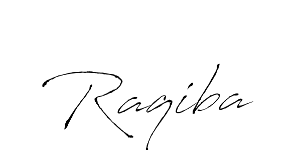 Make a beautiful signature design for name Raqiba. With this signature (Antro_Vectra) style, you can create a handwritten signature for free. Raqiba signature style 6 images and pictures png