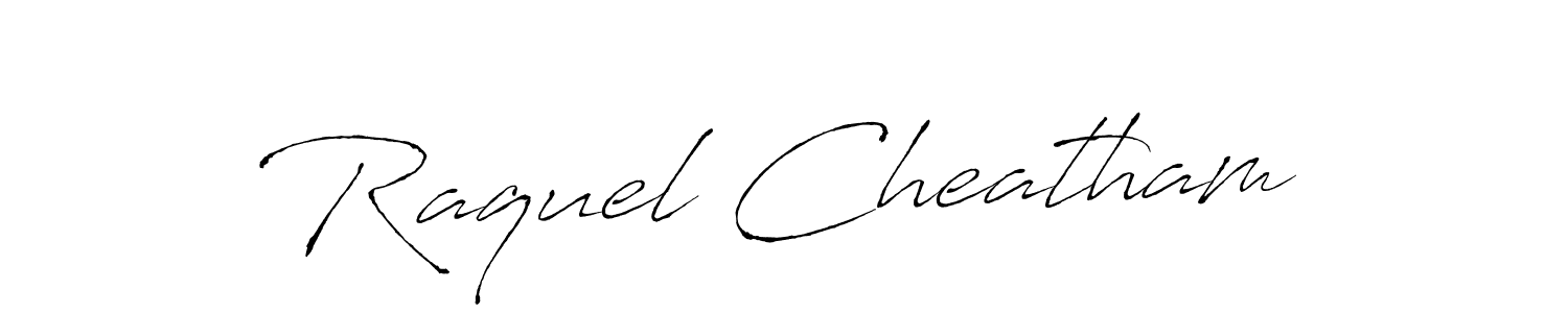 How to make Raquel Cheatham name signature. Use Antro_Vectra style for creating short signs online. This is the latest handwritten sign. Raquel Cheatham signature style 6 images and pictures png