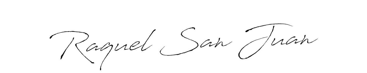 if you are searching for the best signature style for your name Raquel San Juan. so please give up your signature search. here we have designed multiple signature styles  using Antro_Vectra. Raquel San Juan signature style 6 images and pictures png