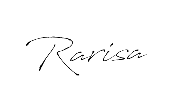 Create a beautiful signature design for name Rarisa. With this signature (Antro_Vectra) fonts, you can make a handwritten signature for free. Rarisa signature style 6 images and pictures png