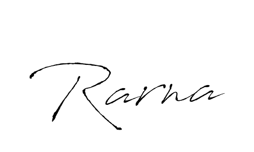 Use a signature maker to create a handwritten signature online. With this signature software, you can design (Antro_Vectra) your own signature for name Rarna. Rarna signature style 6 images and pictures png