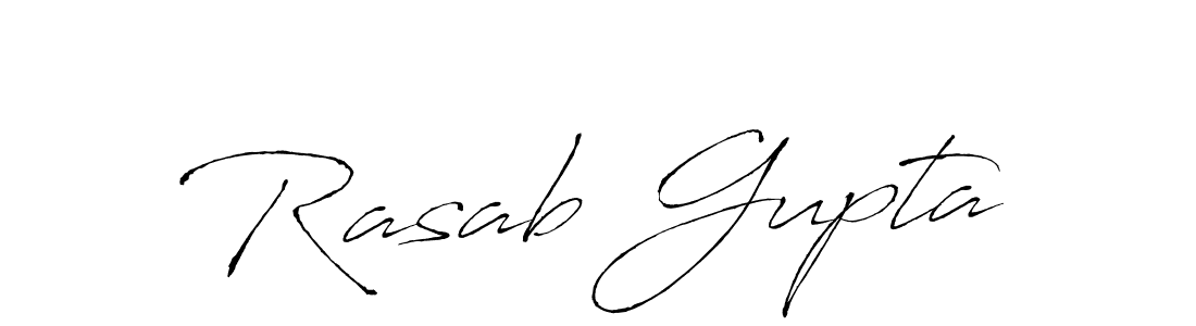 Make a beautiful signature design for name Rasab Gupta. With this signature (Antro_Vectra) style, you can create a handwritten signature for free. Rasab Gupta signature style 6 images and pictures png