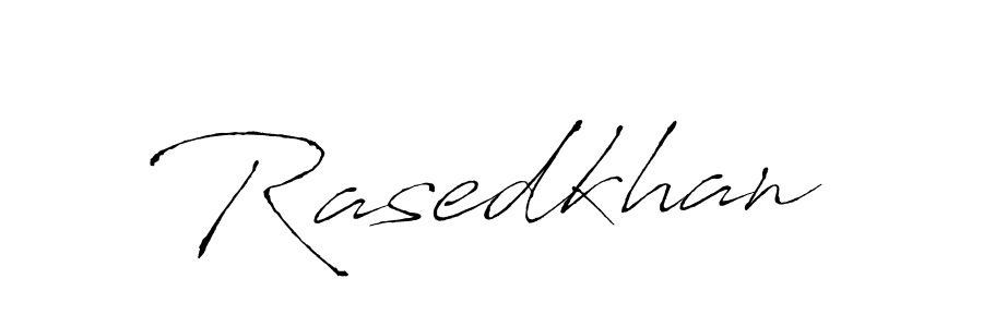 Design your own signature with our free online signature maker. With this signature software, you can create a handwritten (Antro_Vectra) signature for name Rasedkhan. Rasedkhan signature style 6 images and pictures png