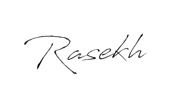 Use a signature maker to create a handwritten signature online. With this signature software, you can design (Antro_Vectra) your own signature for name Rasekh. Rasekh signature style 6 images and pictures png