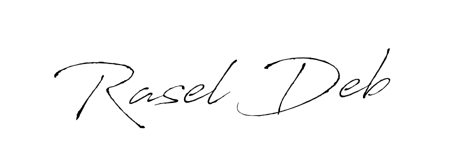 How to make Rasel Deb name signature. Use Antro_Vectra style for creating short signs online. This is the latest handwritten sign. Rasel Deb signature style 6 images and pictures png