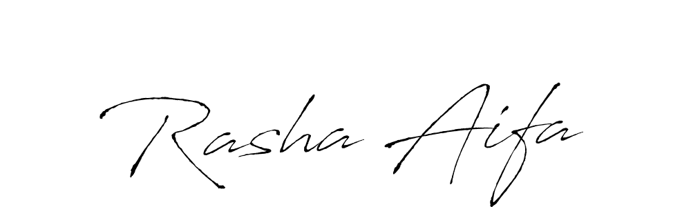 Antro_Vectra is a professional signature style that is perfect for those who want to add a touch of class to their signature. It is also a great choice for those who want to make their signature more unique. Get Rasha Aifa name to fancy signature for free. Rasha Aifa signature style 6 images and pictures png