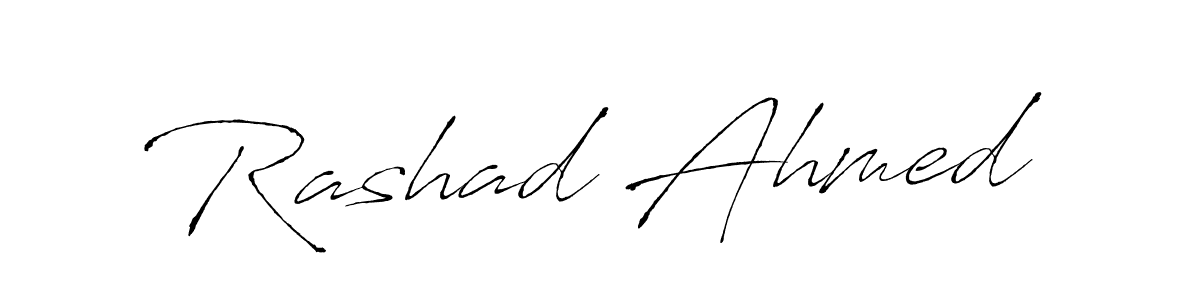 The best way (Antro_Vectra) to make a short signature is to pick only two or three words in your name. The name Rashad Ahmed include a total of six letters. For converting this name. Rashad Ahmed signature style 6 images and pictures png