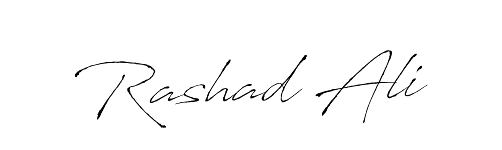 Rashad Ali stylish signature style. Best Handwritten Sign (Antro_Vectra) for my name. Handwritten Signature Collection Ideas for my name Rashad Ali. Rashad Ali signature style 6 images and pictures png