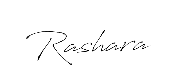 Design your own signature with our free online signature maker. With this signature software, you can create a handwritten (Antro_Vectra) signature for name Rashara. Rashara signature style 6 images and pictures png