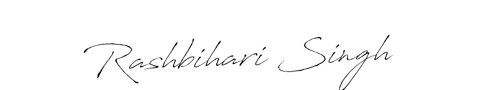 Make a beautiful signature design for name Rashbihari Singh. With this signature (Antro_Vectra) style, you can create a handwritten signature for free. Rashbihari Singh signature style 6 images and pictures png