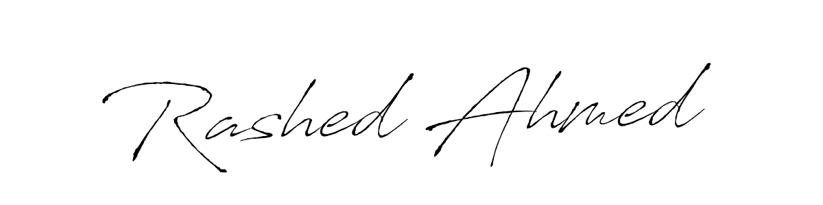 Similarly Antro_Vectra is the best handwritten signature design. Signature creator online .You can use it as an online autograph creator for name Rashed Ahmed. Rashed Ahmed signature style 6 images and pictures png