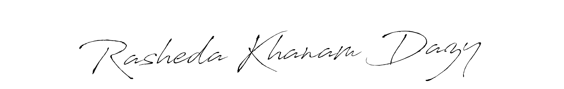 The best way (Antro_Vectra) to make a short signature is to pick only two or three words in your name. The name Rasheda Khanam Dazy include a total of six letters. For converting this name. Rasheda Khanam Dazy signature style 6 images and pictures png