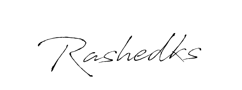 The best way (Antro_Vectra) to make a short signature is to pick only two or three words in your name. The name Rashedks include a total of six letters. For converting this name. Rashedks signature style 6 images and pictures png