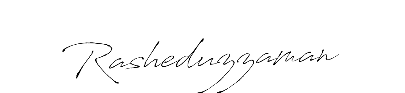 Make a beautiful signature design for name Rasheduzzaman. With this signature (Antro_Vectra) style, you can create a handwritten signature for free. Rasheduzzaman signature style 6 images and pictures png