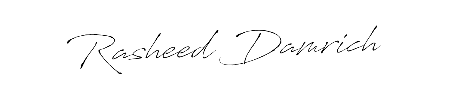 You should practise on your own different ways (Antro_Vectra) to write your name (Rasheed Damrich) in signature. don't let someone else do it for you. Rasheed Damrich signature style 6 images and pictures png