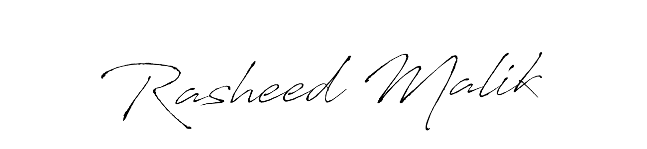 How to make Rasheed Malik signature? Antro_Vectra is a professional autograph style. Create handwritten signature for Rasheed Malik name. Rasheed Malik signature style 6 images and pictures png