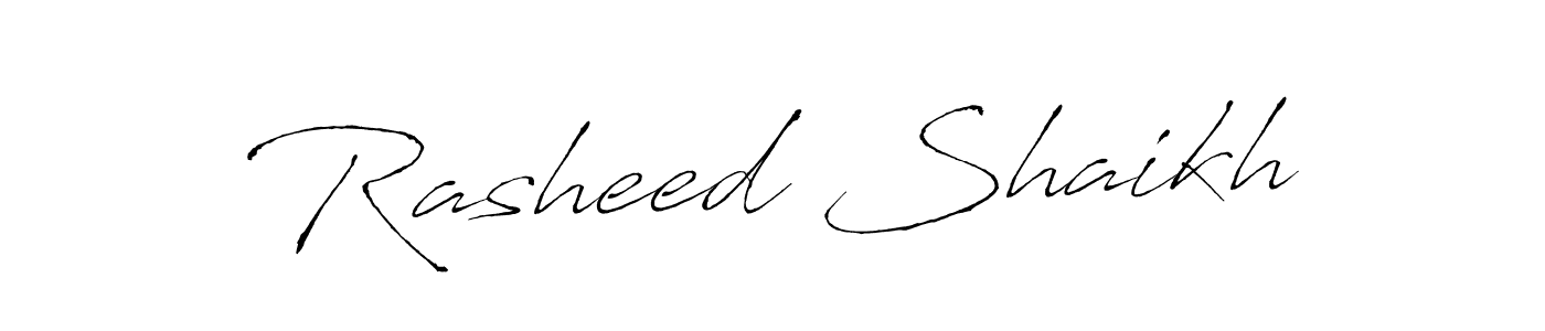 How to make Rasheed Shaikh signature? Antro_Vectra is a professional autograph style. Create handwritten signature for Rasheed Shaikh name. Rasheed Shaikh signature style 6 images and pictures png