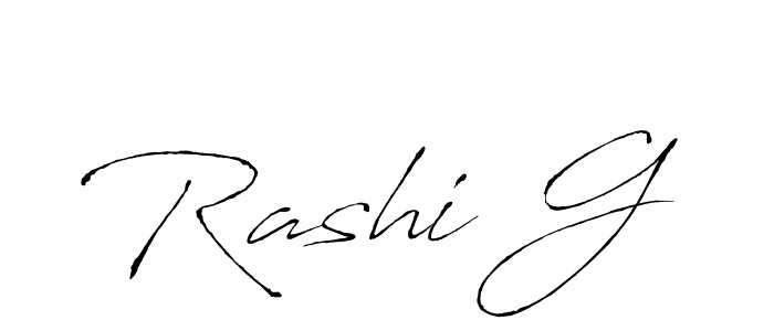 It looks lik you need a new signature style for name Rashi G. Design unique handwritten (Antro_Vectra) signature with our free signature maker in just a few clicks. Rashi G signature style 6 images and pictures png