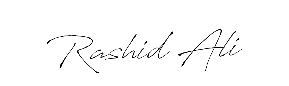 Use a signature maker to create a handwritten signature online. With this signature software, you can design (Antro_Vectra) your own signature for name Rashid Ali. Rashid Ali signature style 6 images and pictures png