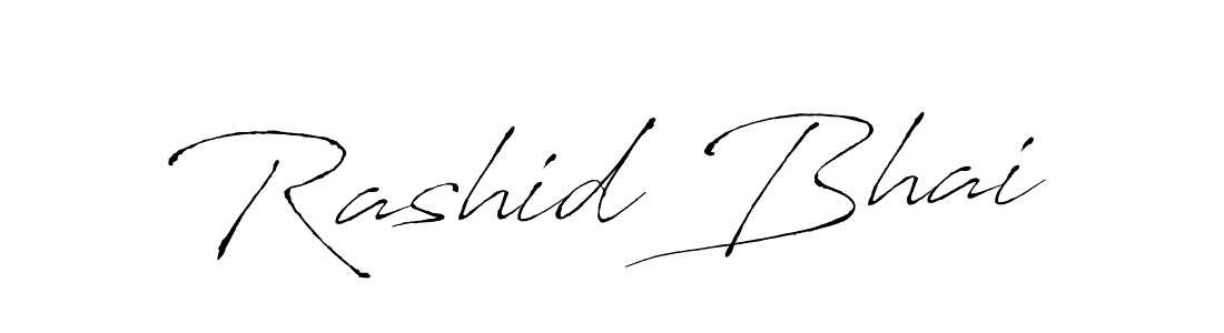 Create a beautiful signature design for name Rashid Bhai. With this signature (Antro_Vectra) fonts, you can make a handwritten signature for free. Rashid Bhai signature style 6 images and pictures png