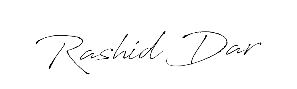 How to make Rashid Dar name signature. Use Antro_Vectra style for creating short signs online. This is the latest handwritten sign. Rashid Dar signature style 6 images and pictures png