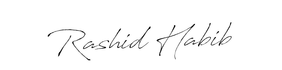 You can use this online signature creator to create a handwritten signature for the name Rashid Habib. This is the best online autograph maker. Rashid Habib signature style 6 images and pictures png