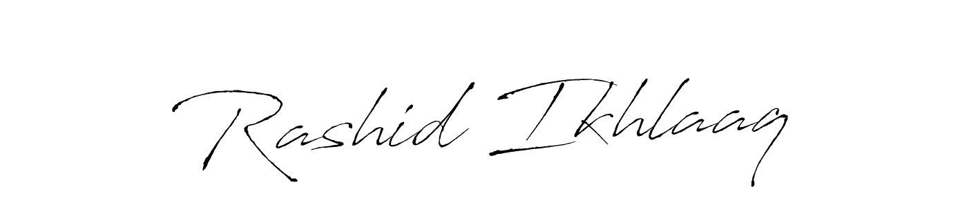 Make a beautiful signature design for name Rashid Ikhlaaq. Use this online signature maker to create a handwritten signature for free. Rashid Ikhlaaq signature style 6 images and pictures png