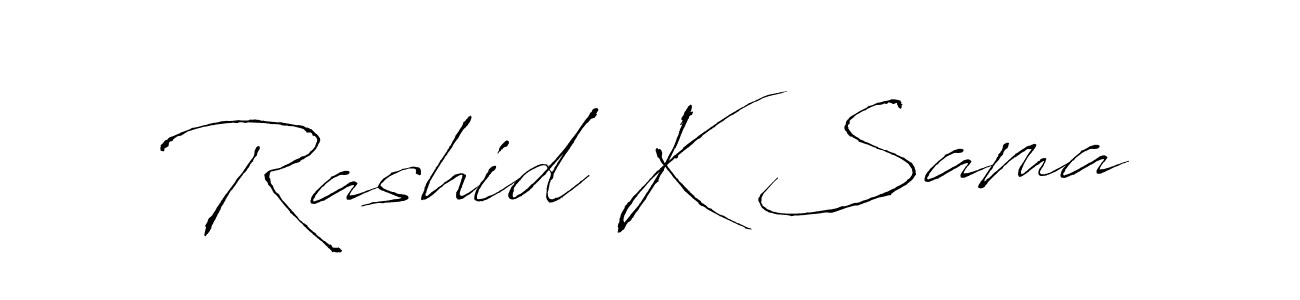 Similarly Antro_Vectra is the best handwritten signature design. Signature creator online .You can use it as an online autograph creator for name Rashid K Sama. Rashid K Sama signature style 6 images and pictures png