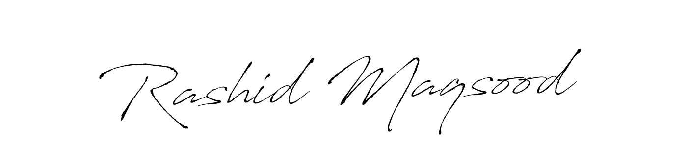 You should practise on your own different ways (Antro_Vectra) to write your name (Rashid Maqsood) in signature. don't let someone else do it for you. Rashid Maqsood signature style 6 images and pictures png