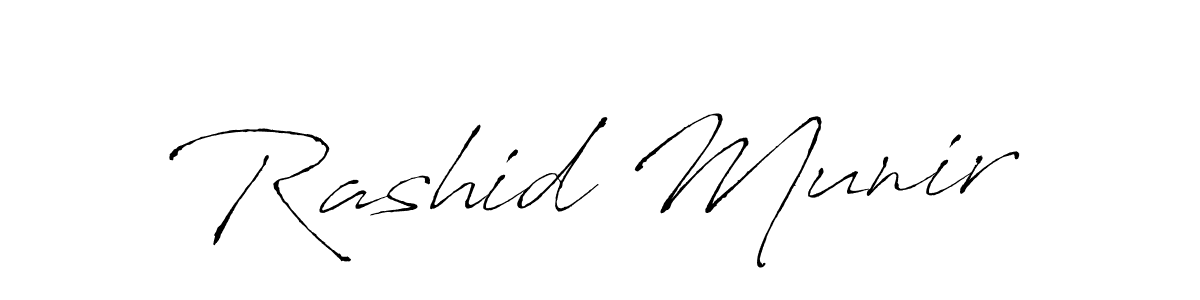 It looks lik you need a new signature style for name Rashid Munir. Design unique handwritten (Antro_Vectra) signature with our free signature maker in just a few clicks. Rashid Munir signature style 6 images and pictures png