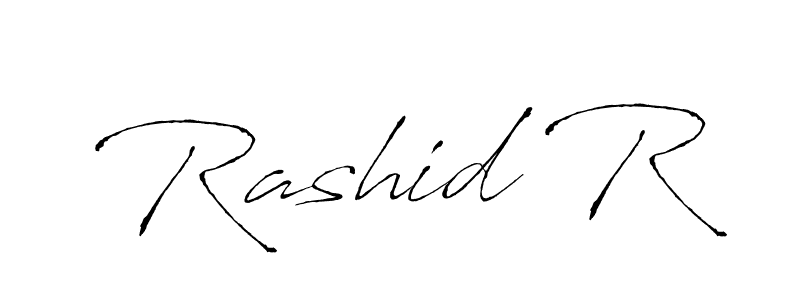 Also we have Rashid R name is the best signature style. Create professional handwritten signature collection using Antro_Vectra autograph style. Rashid R signature style 6 images and pictures png