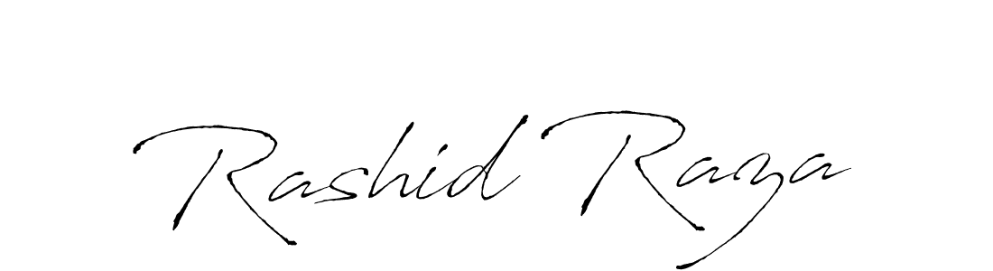 Rashid Raza stylish signature style. Best Handwritten Sign (Antro_Vectra) for my name. Handwritten Signature Collection Ideas for my name Rashid Raza. Rashid Raza signature style 6 images and pictures png