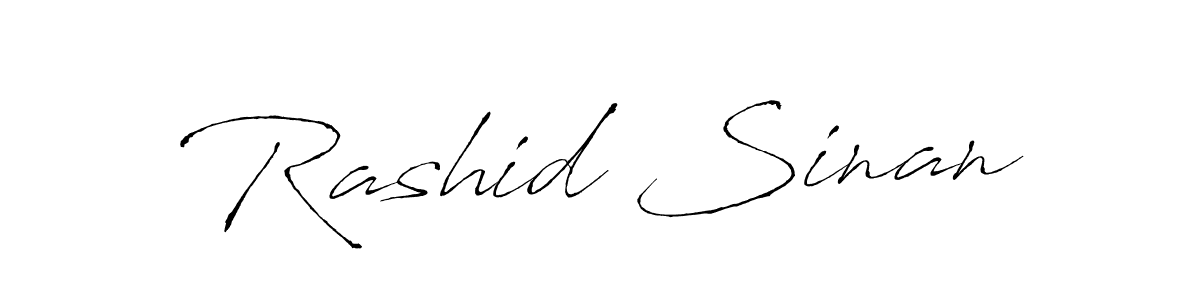 Design your own signature with our free online signature maker. With this signature software, you can create a handwritten (Antro_Vectra) signature for name Rashid Sinan. Rashid Sinan signature style 6 images and pictures png