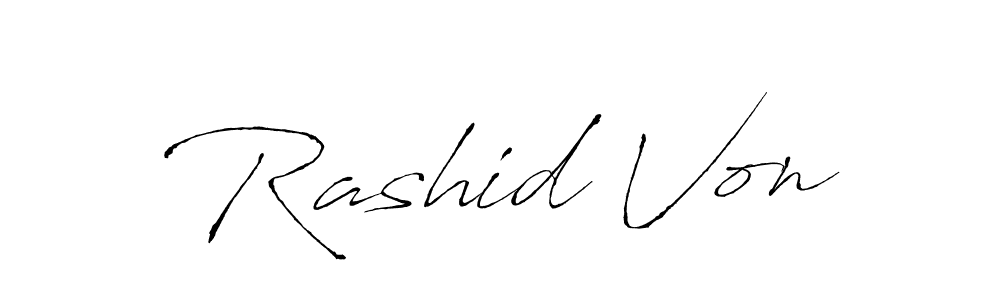 Make a beautiful signature design for name Rashid Von. Use this online signature maker to create a handwritten signature for free. Rashid Von signature style 6 images and pictures png