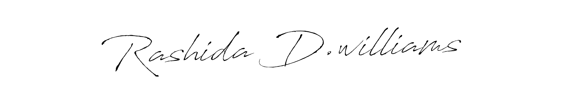 How to Draw Rashida D.williams signature style? Antro_Vectra is a latest design signature styles for name Rashida D.williams. Rashida D.williams signature style 6 images and pictures png
