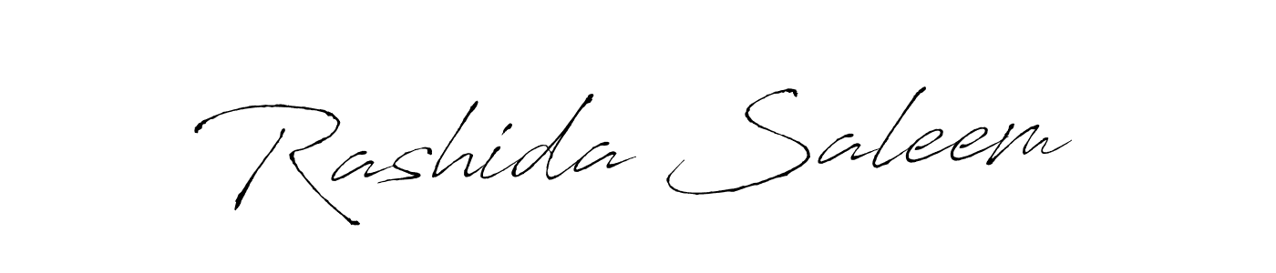 How to make Rashida Saleem name signature. Use Antro_Vectra style for creating short signs online. This is the latest handwritten sign. Rashida Saleem signature style 6 images and pictures png