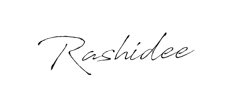 How to make Rashidee name signature. Use Antro_Vectra style for creating short signs online. This is the latest handwritten sign. Rashidee signature style 6 images and pictures png