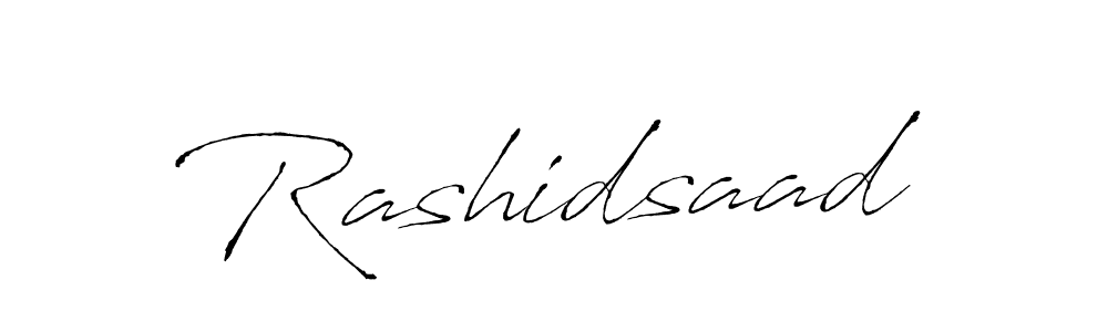 How to make Rashidsaad signature? Antro_Vectra is a professional autograph style. Create handwritten signature for Rashidsaad name. Rashidsaad signature style 6 images and pictures png