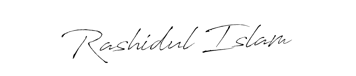 Use a signature maker to create a handwritten signature online. With this signature software, you can design (Antro_Vectra) your own signature for name Rashidul Islam. Rashidul Islam signature style 6 images and pictures png