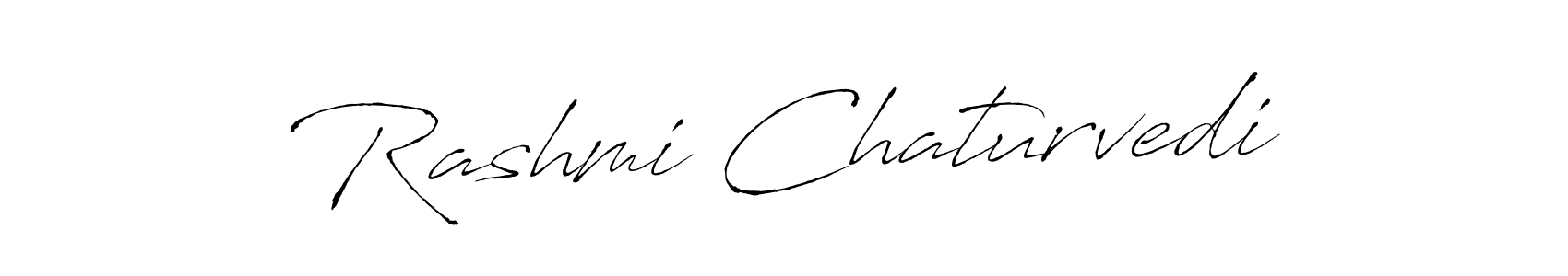 How to make Rashmi Chaturvedi name signature. Use Antro_Vectra style for creating short signs online. This is the latest handwritten sign. Rashmi Chaturvedi signature style 6 images and pictures png