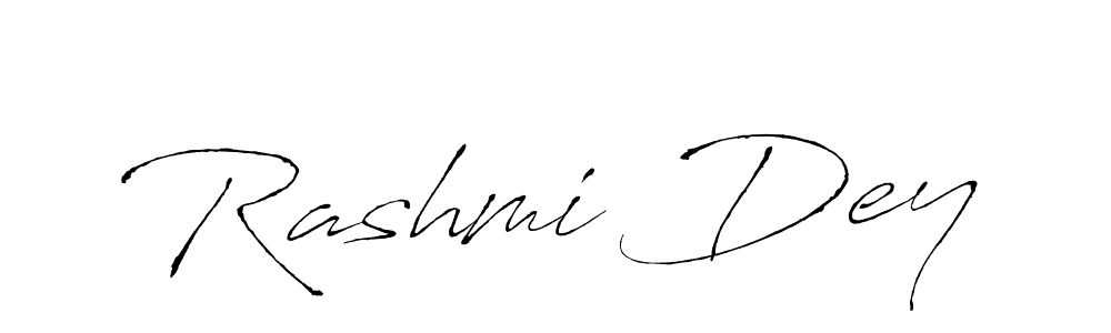 Create a beautiful signature design for name Rashmi Dey. With this signature (Antro_Vectra) fonts, you can make a handwritten signature for free. Rashmi Dey signature style 6 images and pictures png