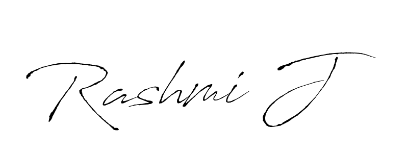 How to make Rashmi J signature? Antro_Vectra is a professional autograph style. Create handwritten signature for Rashmi J name. Rashmi J signature style 6 images and pictures png