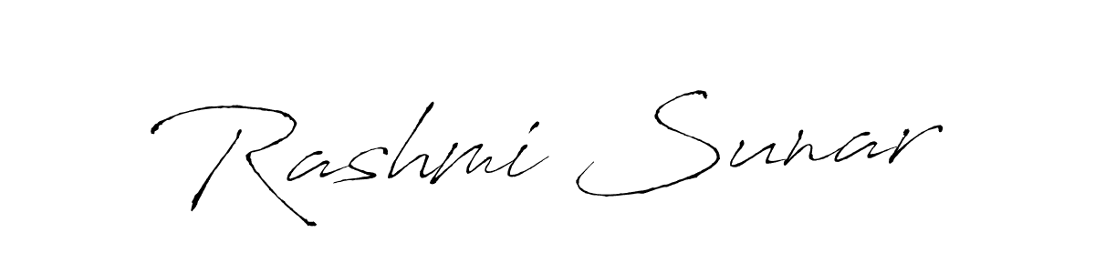 Use a signature maker to create a handwritten signature online. With this signature software, you can design (Antro_Vectra) your own signature for name Rashmi Sunar. Rashmi Sunar signature style 6 images and pictures png